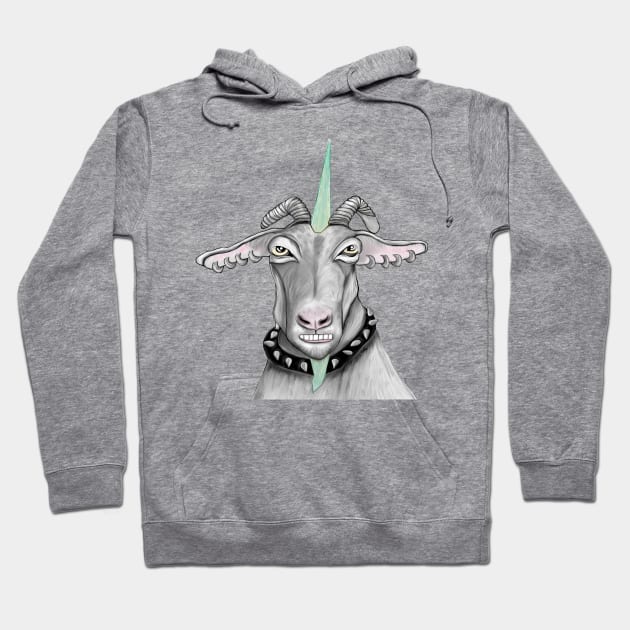 Punk goat Hoodie by msmart